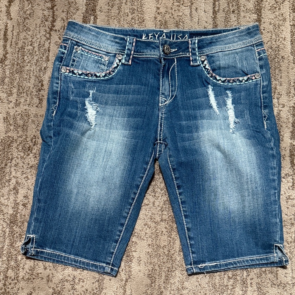 Keya Lisa Women's Blue Jean Shorts